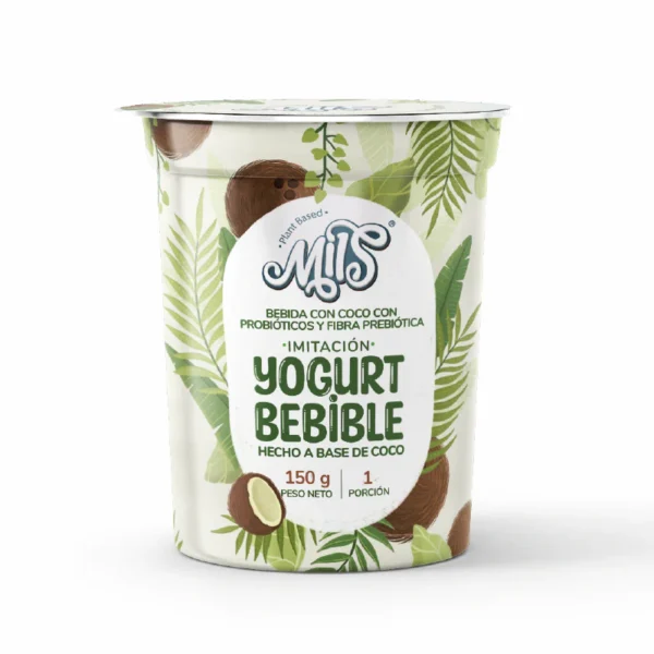 YOGURT BEBIBLE SIN LACTEOS, BASE DE COCO NATURAL