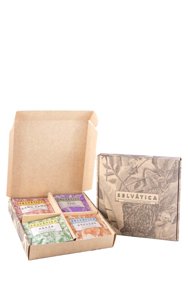 CAJA DE TEMPORADA INFUSIONES X16 UNIDADES (CAMU CAMU, ARAZÁ, ACAI Y COPOAZÚ)